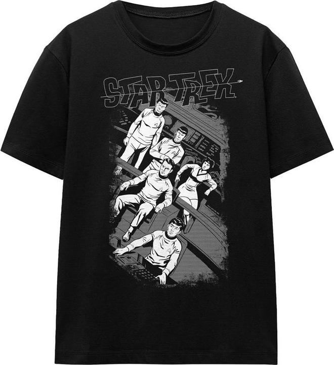 Actual product image Unisex Adult Tilted Bridge Retro T-Shirt (M)