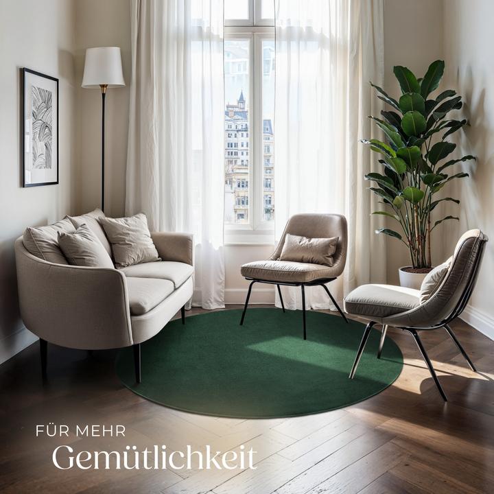 Immagine prodotto tectake Tappeto a pelo corto Soft Zone (120 x 120 cm)