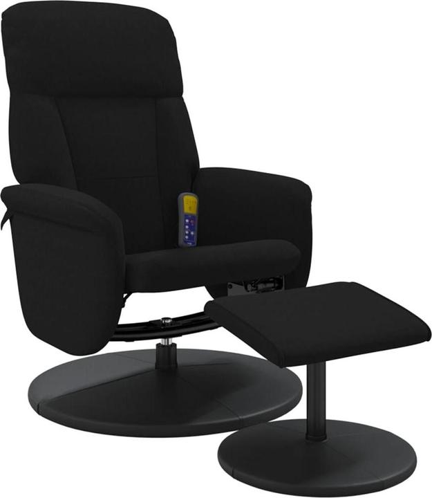 Actual product image VidaXL Massage chair with footstool black velvet,colour