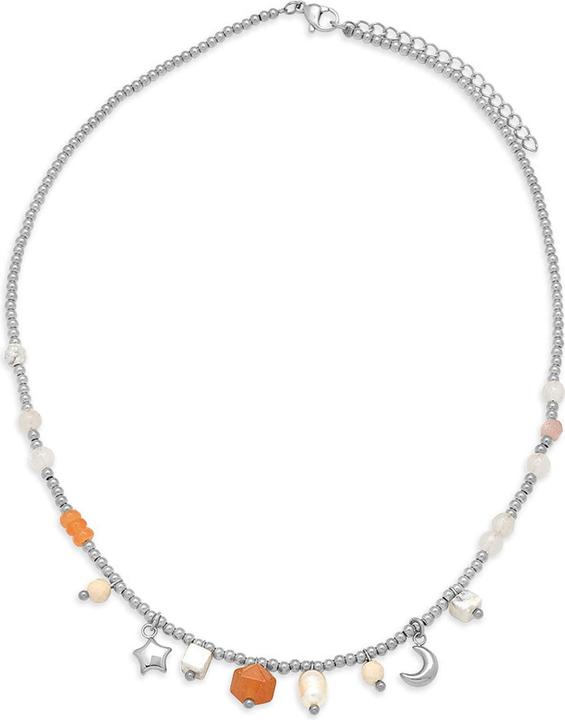 Immagine prodotto Leyda Collana Charms in acciaio inox (Acciaio inossidabile, Pietra, Perle Miyuki)