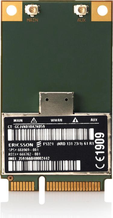 Immagine prodotto HP Modulo WWAN H4X00AAA 3G WWAN (Mini PCI Express)