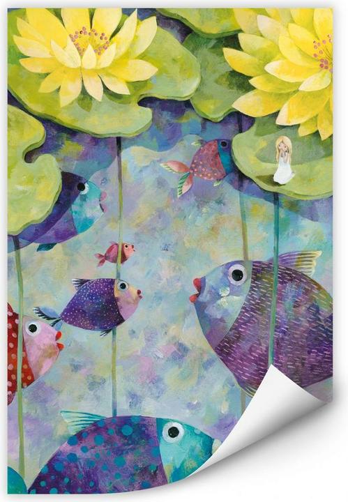Immagine prodotto Trenddeko Blanz - Ninfee gialle (30 x 45 cm)