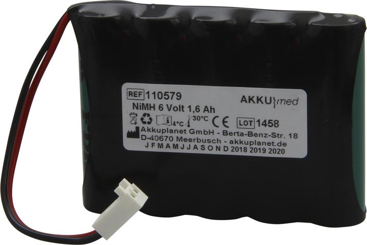 Immagine prodotto XCell Batteria NiMH adatta a Caradyne Criterion 40, 60 Monitor 6,0 Volt 1,6 Ah a norma CE (1600 mAh)
