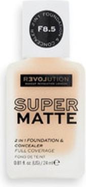 Image du produit Makeup Revolution Relove Super Matte 2 in 1 Fond de teint & Correcteur 24 ml F1
