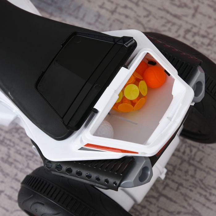 Actual product image Swisshandel24 Children's vehicle Carriage Children's motorbike Carriage for 18-36 months with music White 74 x 39