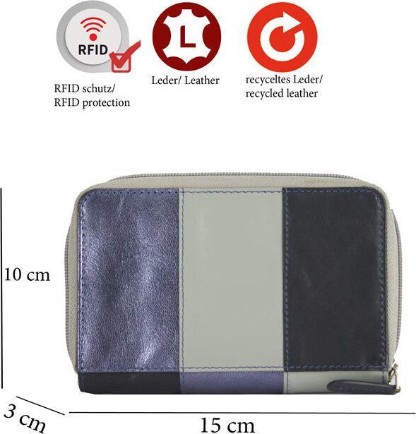 Actual product image Sunsa Ladies Wallet Purse Leather Recycled Large No.6