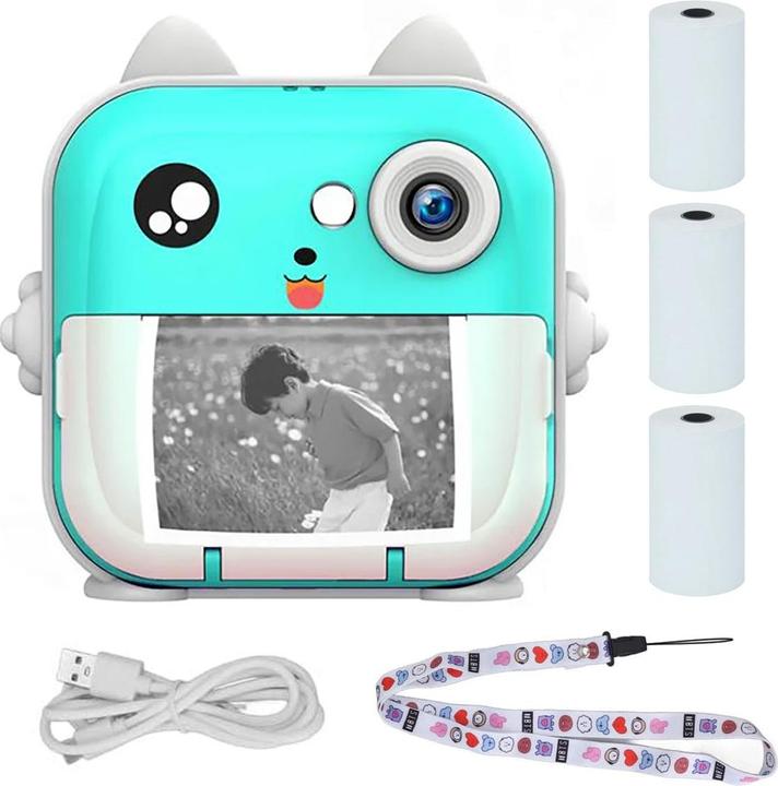 Extralink Epp-004 Portable Mini Printer Blue With Camera, LCD Display
