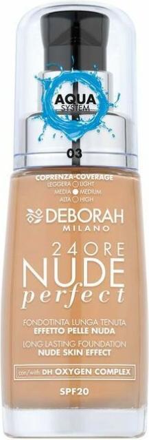 Deborah Milano 24Ore Nude Perfect Foundation No 3 (Sand)