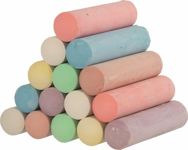 Actual product image Goki Strassenmalkreide, Peggy Diggledey (Rose, 15 x)