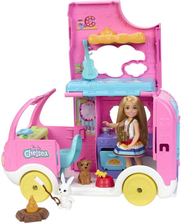 Actual product image Barbie Chelsea 2-in-1 camper