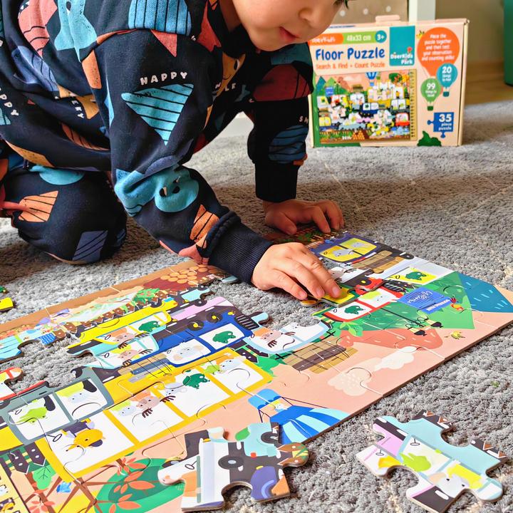 Immagine prodotto DoerKids Cerca Trova e conta il puzzle del parcheggio (35 pezzi)