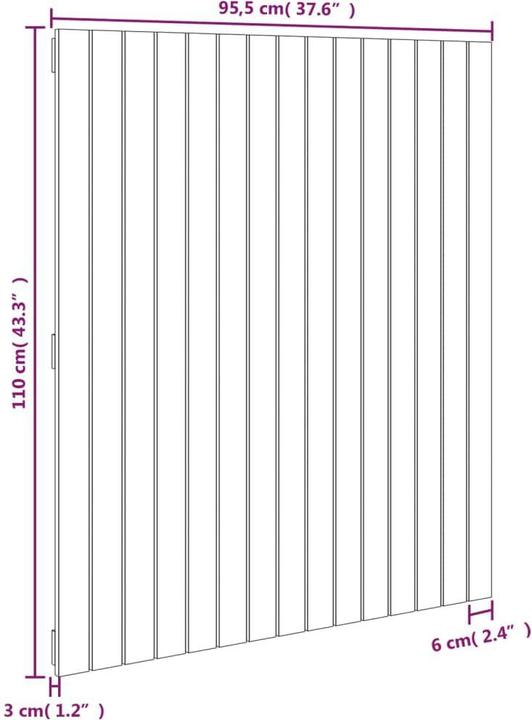 Produktbild VidaXL Chloé (95.5 x 3 x 110 cm)
