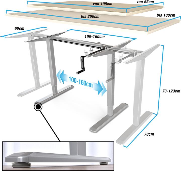 Actual product image Deskfit DF100