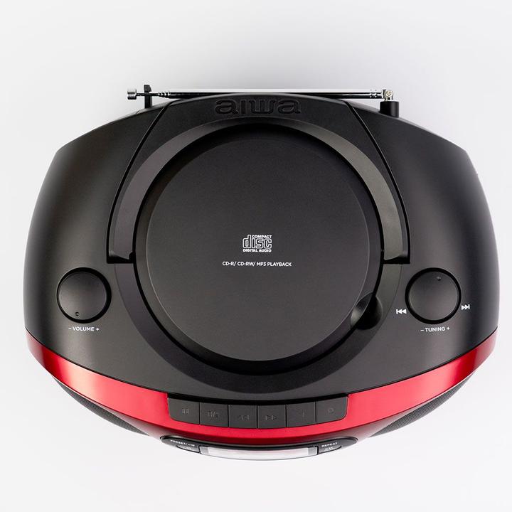 Actual product image Aiwa Radijo kasetė BBTC550RD 6W Raudona (FM, Bluetooth)