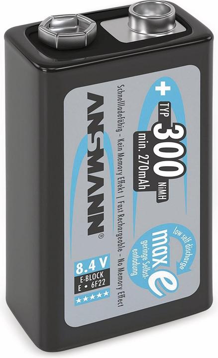 Actual product image Ansmann E-block (1 pcs., 9V Block, 270 mAh)