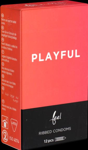 Produktbild Feel Playful» 12 Kondome mit intensiven Rippen - stimulierend für IHN (12 Stk.)