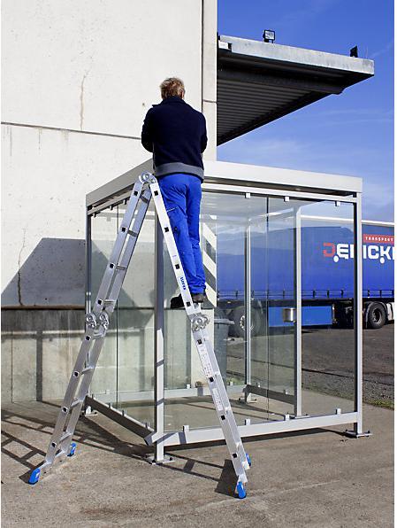 Actual product image Krause STABILO hinged multipurpose ladder, can be used as a lean to ladder or step (Single ladder, 575 cm)