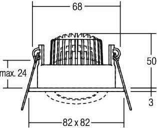 Produktbild Brumberg LED-Einbaustrahler (730 lm)