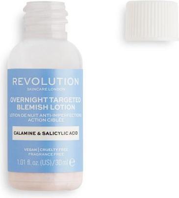 Actual product image Makeup Revolution Skincare Overnight Targeted Blemish Lotion (30 ml, Night cream)