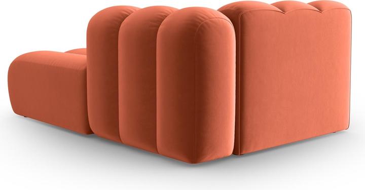 Actual product image Micadoni Velvet Chaise Longue Right, "Lupine", 2 Seats, 117x177x70Made in Europe (Chaise longue)