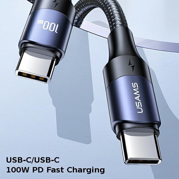 Image du produit Usams USB C — USB C (3 m, USB 2.0)