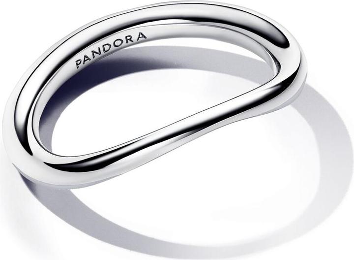 Actual product image Pandora Organic moulded band ring (58, 925 Silver)
