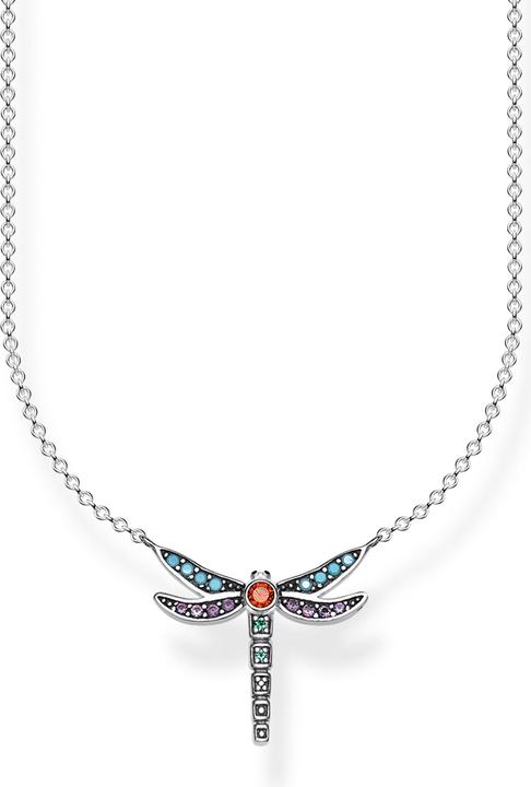 Actual product image Thomas Sabo Dragonfly (925 silver, Blackened, Black enamelled, 40 - 45 cm)