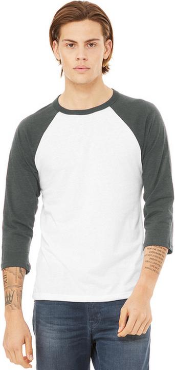 Image du produit Bella Canvas T-shirt baseball en toile 34manches (M)