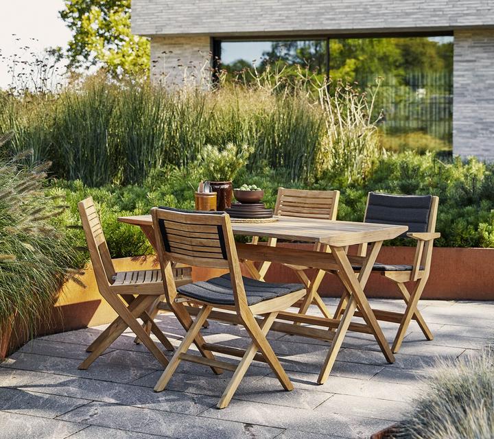Immagine prodotto Cane-line Flip Coussin assise-dossier pour Chaise de jardin / Fauteuil de jardin pliant (58 x 47 cm)