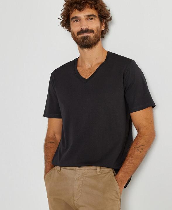 Image du produit La Redoute Collections T-shirt avec col en V (3XL)