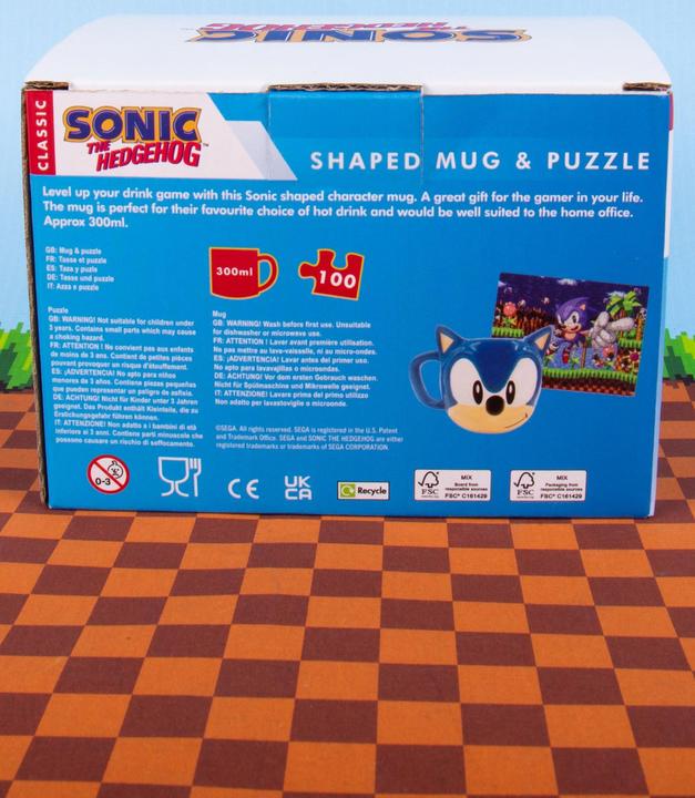 Image du produit Fizz Creations Sonic the Hedgehog - Set tasse et puzzle (1848 ml, 1 x)