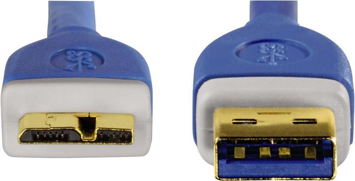 Actual product image Hama Micro USB 3.0 cable double shielded (1.80 m, USB 3.0)