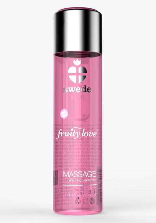 Productafbeelding Swede Fruity Love Massage Sprankelende Aardbeienwijn 120 ml (120 ml)