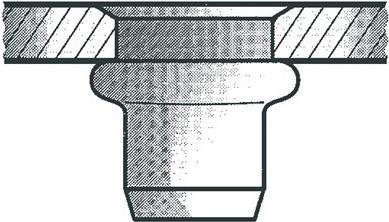 Actual product image Gesipa Blind rivet nut St M5x7x13.5 Standard KS 2.5-5.0mm (pack of 500)