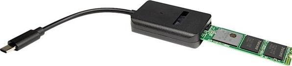 Actual product image Intertech INTER-TECH K-1696-P2 HDD Docking Station for 1x PCIe NVMe or 1x SATA SSD