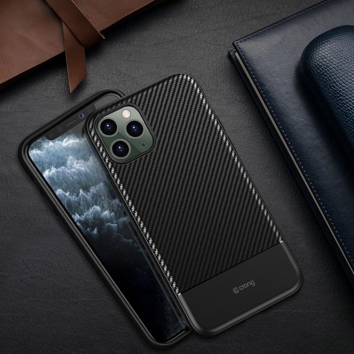 Produktbild Crong Prestige Carbon Cover Case for iPhone 11 Pro (black) (Apple iPhone 11 Pro)