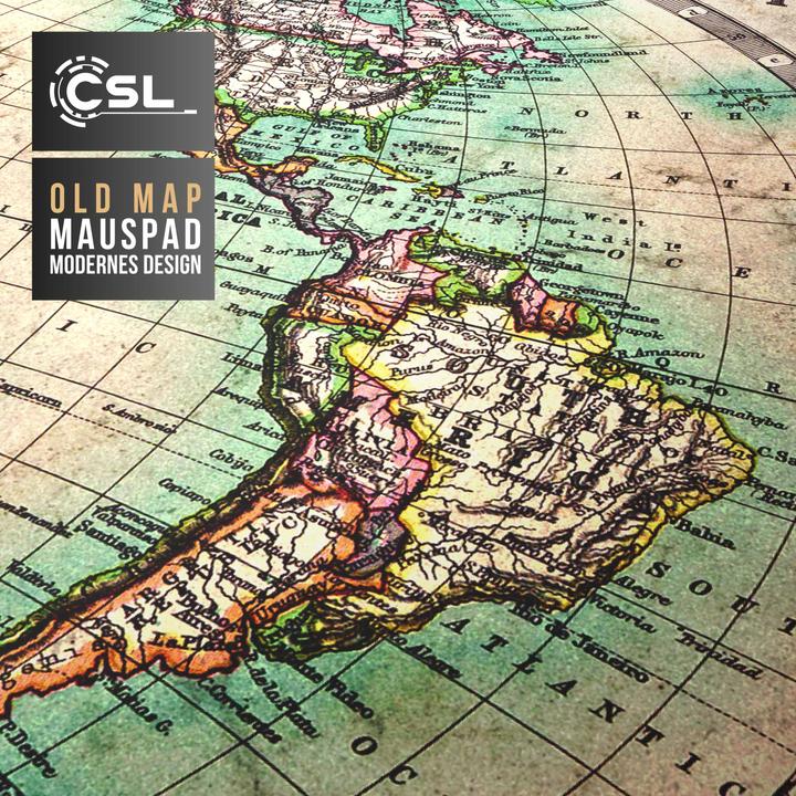 Image du produit CSL Tapis de souris de jeu, Tapis de souris XXL 900 x 400mm, Précision & Vitesse, Old Map (XXL)
