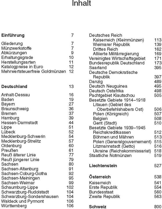 Produktbild Kleiner deutscher Münzkatalog (Deutsch, Günter Schön, 2025)