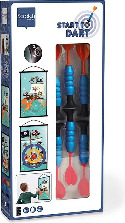 Actual product image Scratch Dart game with suction cup pirate