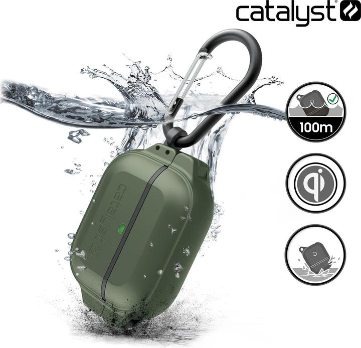 Image du produit Catalyst Total Protection Airpods Pro Étui étanche IP68 - Vert kaki (Manchon pour casque d'écoute)