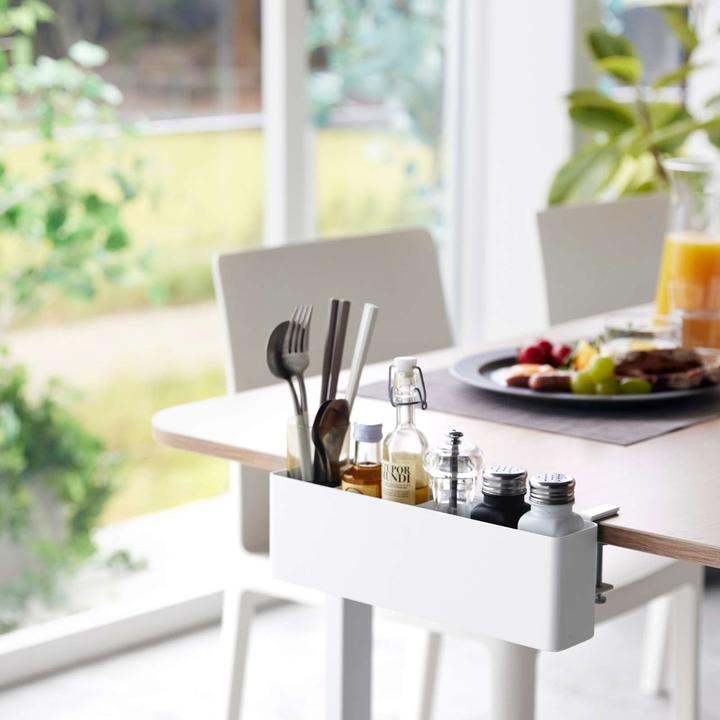 Actual product image Yamazaki Schmaler Tisch-Klemm-Korb TOWER