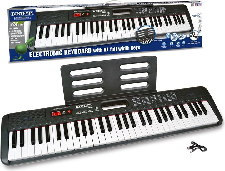 Actual product image Bontempi Keyboard w. 61 keys (166119)
