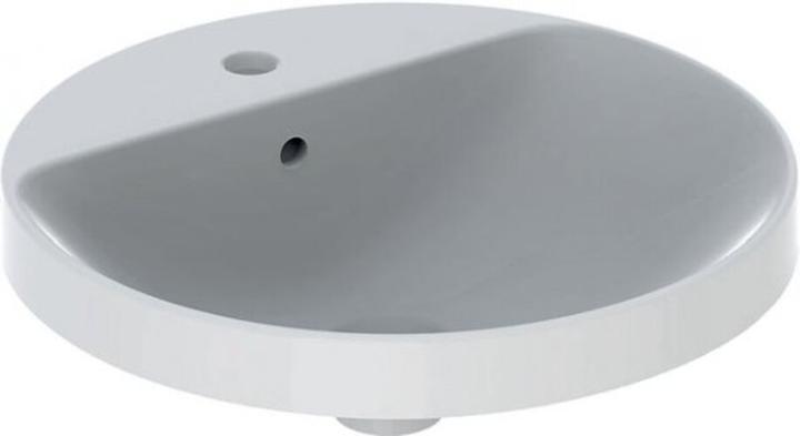 Actual product image Geberit Keramag VariForm built-in washbasin round, 480mm, with tap hole, with overflow (585 mm, 195 mm)