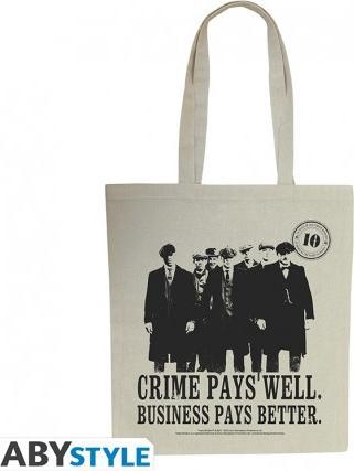 ABYstyle Peaky Blinders Tote Bag: Crime Pays 42cm