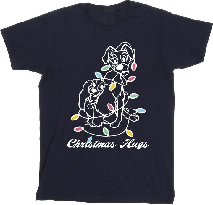 Immagine prodotto Disney Lady And The Trump Christmas Hugs Maglietta Uomo (XXL)