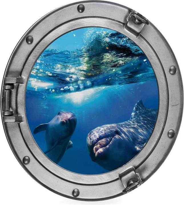 Image du produit Trenddeko Optique 3D - Dolphins Underwater (Ø 30 cm)