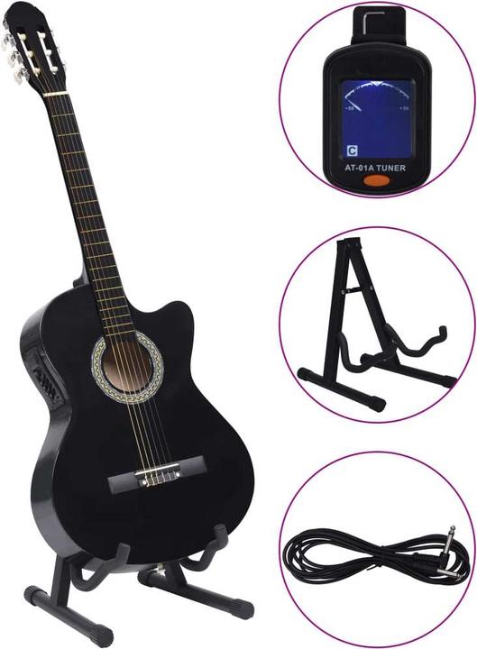 Immagine prodotto VidaXL Noll (Chitarra occidentale, Plastica rigida, Legno di tiglio)