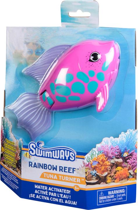 Actual product image Swimways Rainbow Reef Rainbow Fish (Blue, Pink)