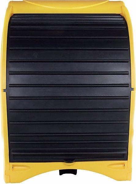 Actual product image Jonesco PE hazardous goods storage unit with roller shutter, for 4 x 200 l drums