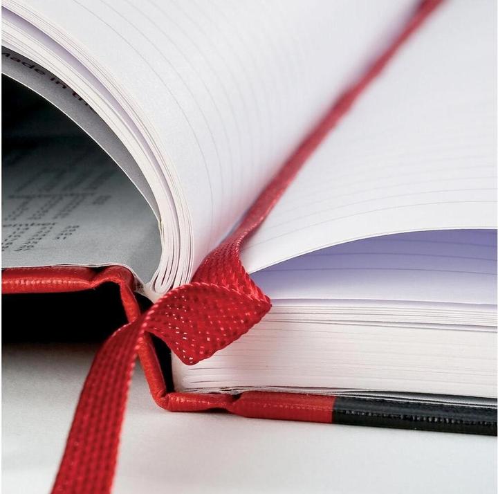 Produktbild Oxford Black n'Red gebundenes Notizbuch A4 (A4, Blanko, Harter Einband)